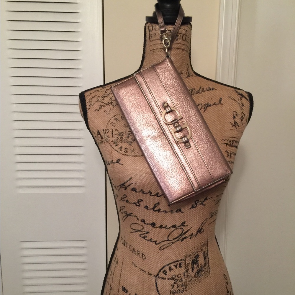 Christian Dior (CD) Gun Metal Clutch Purse- Classy
